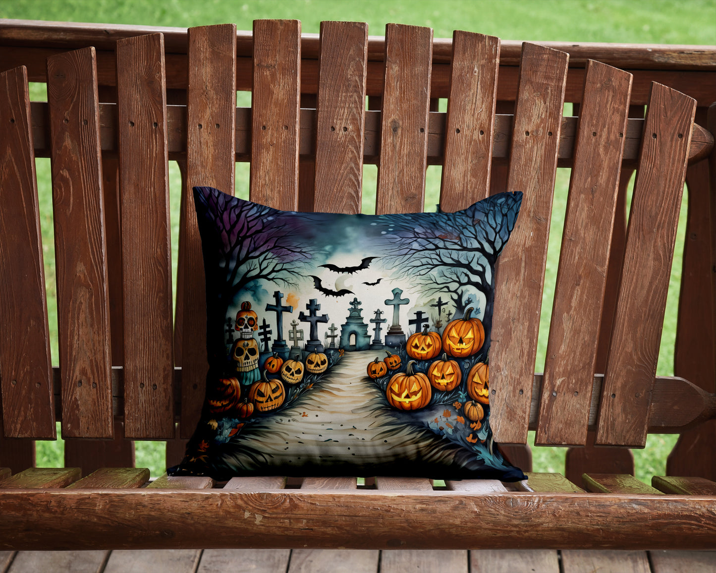 Day of the Dead Spooky Halloween Throw Pillow