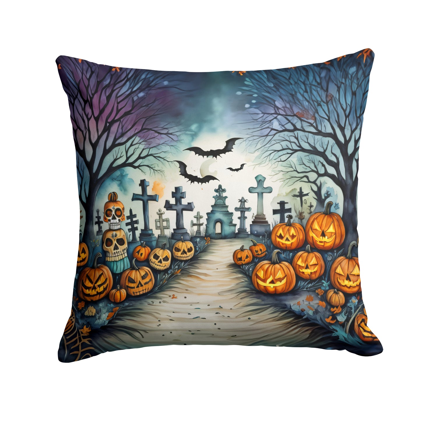 Buy this Day of the Dead Spooky Halloween Throw Pillow