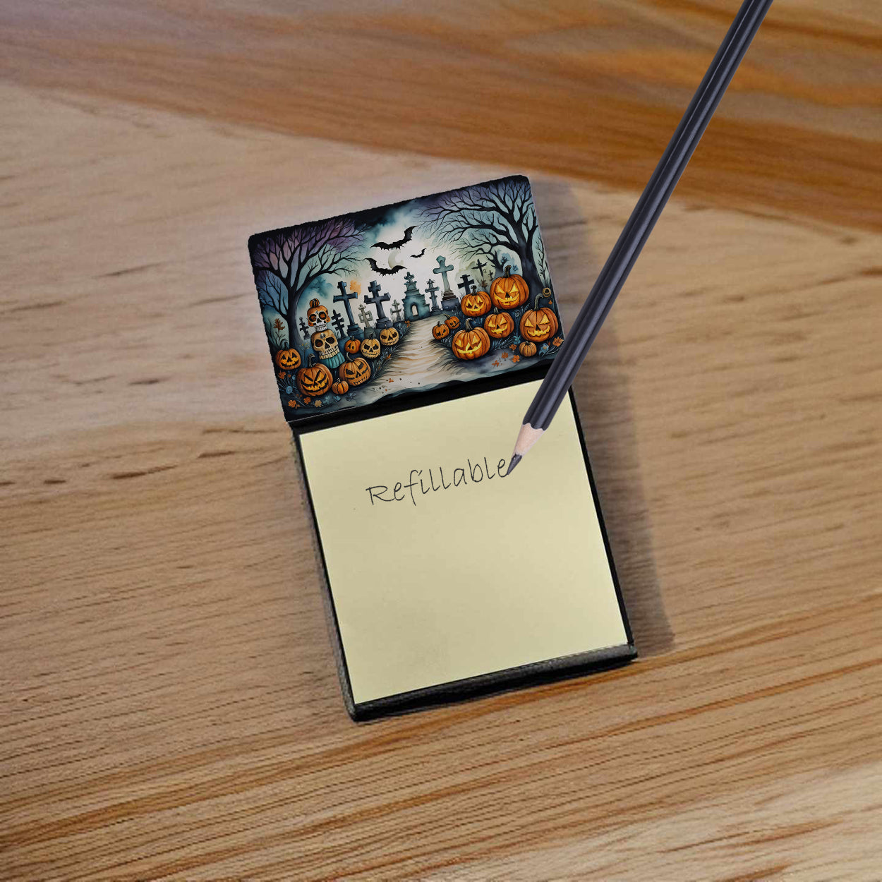 Day of the Dead Spooky Halloween Sticky Note Holder