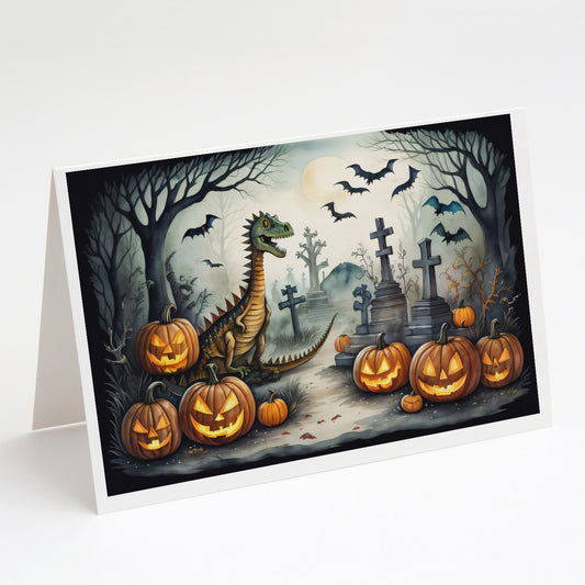 Buy this Dinosaurs Spooky Halloween Greeting Cards Pack of 8