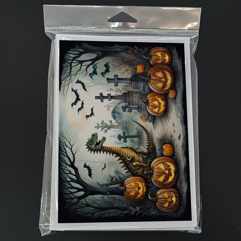 Dinosaurs Spooky Halloween Greeting Cards Pack of 8