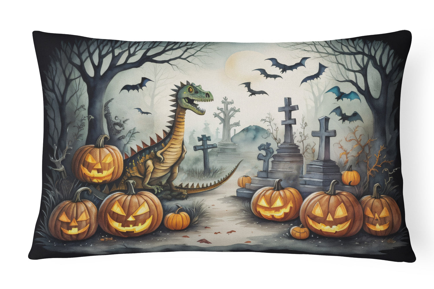 Buy this Dinosaurs Spooky Halloween Throw Pillow