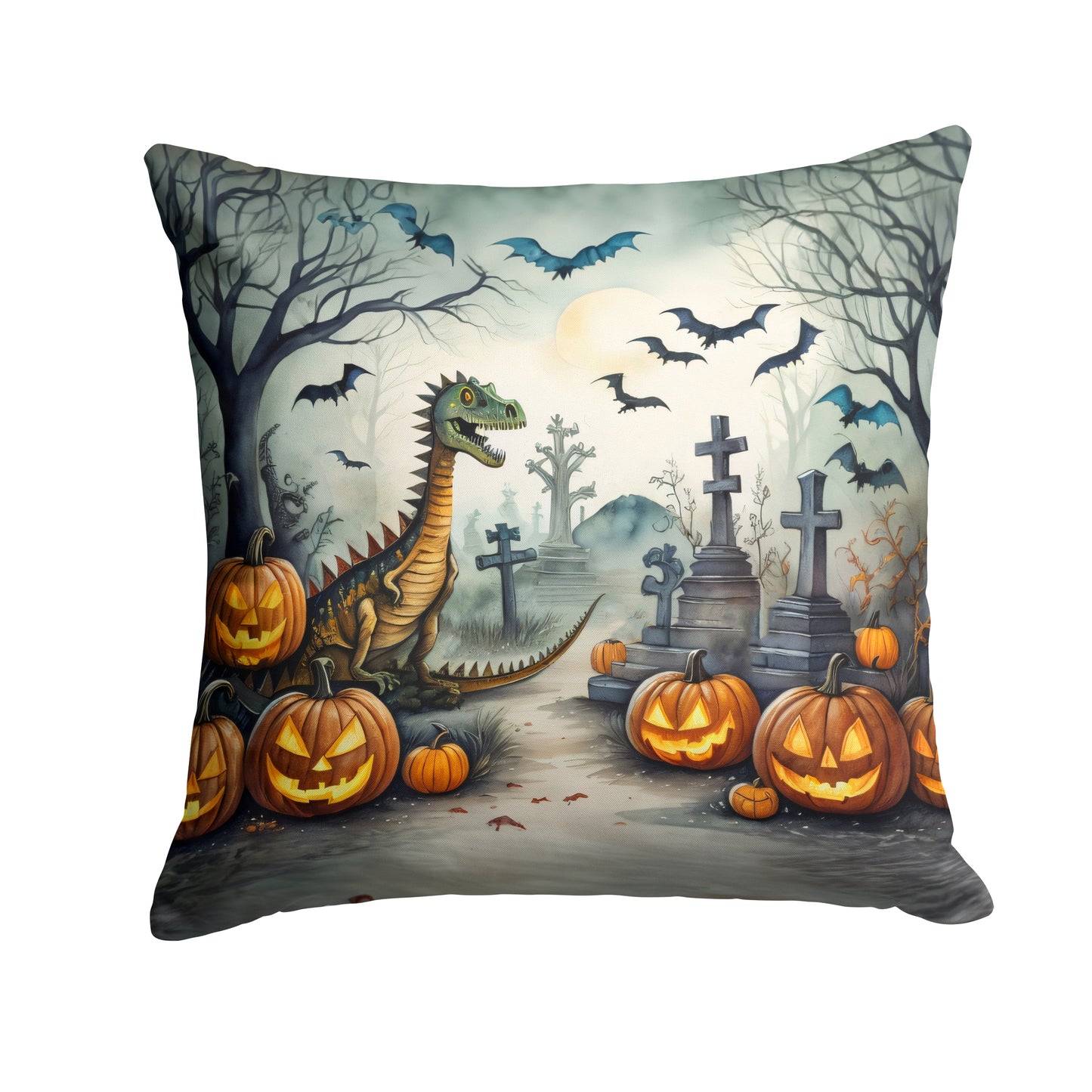 Buy this Dinosaurs Spooky Halloween Throw Pillow