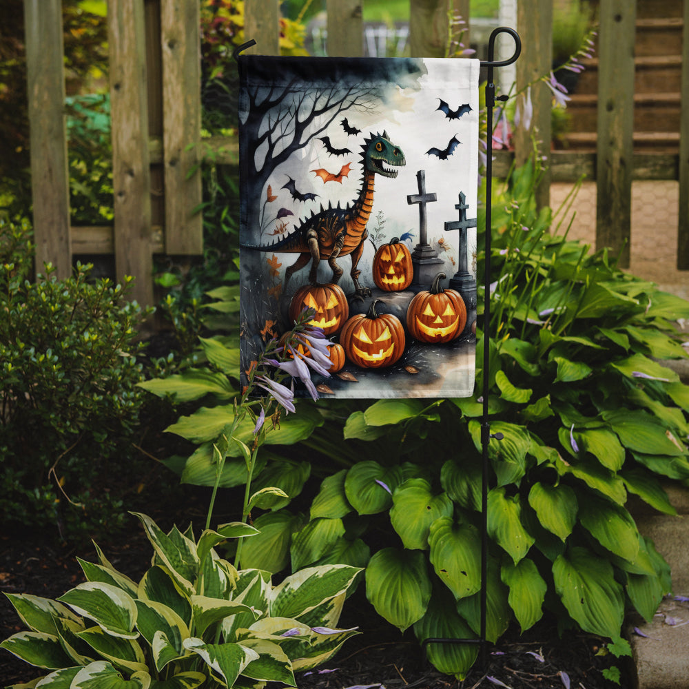 Dinosaurs Spooky Halloween Garden Flag