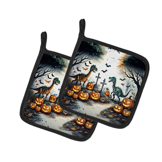 Buy this Dinosaurs Spooky Halloween Pair of Pot Holders