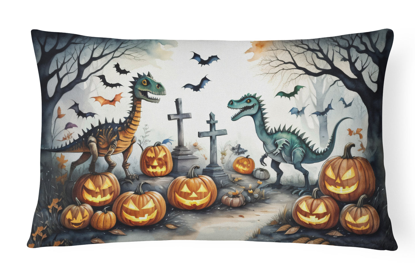 Buy this Dinosaurs Spooky Halloween Throw Pillow