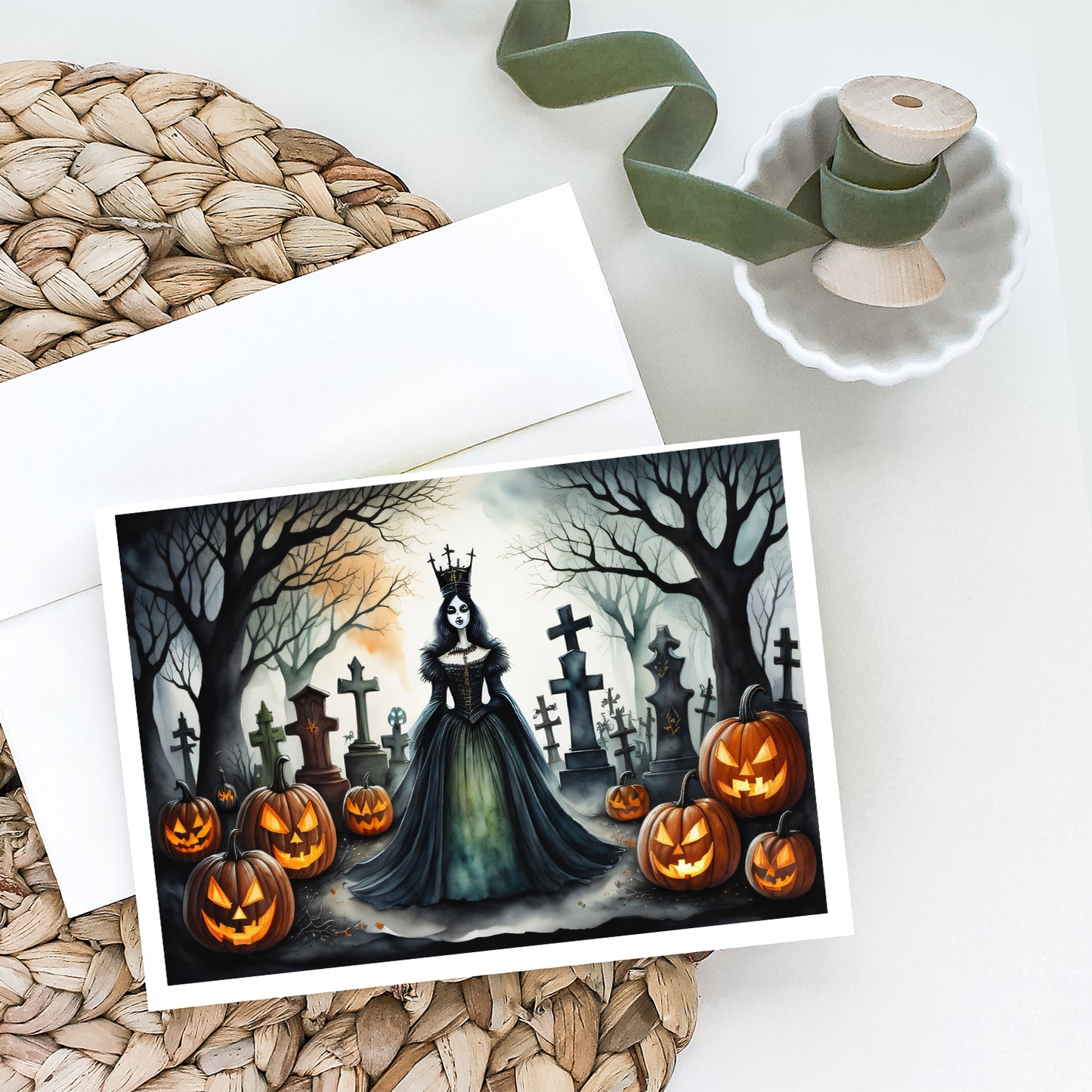 Evil Queen Spooky Halloween Greeting Cards Pack of 8