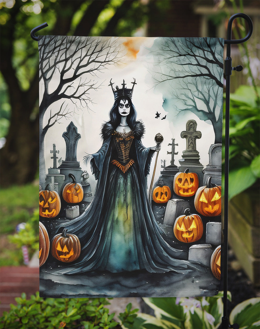 Evil Queen Spooky Halloween Garden Flag