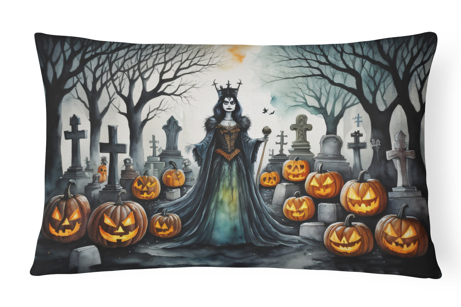 Buy this Evil Queen Spooky Halloween Throw Pillow