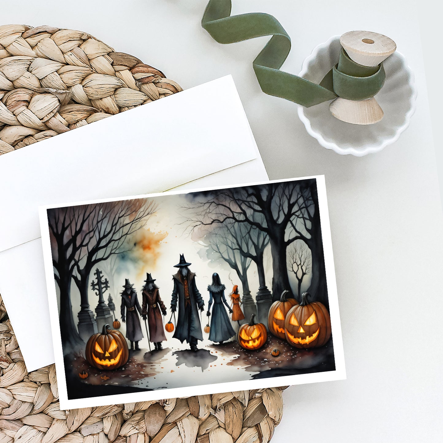 Vampires Spooky Halloween Greeting Cards Pack of 8