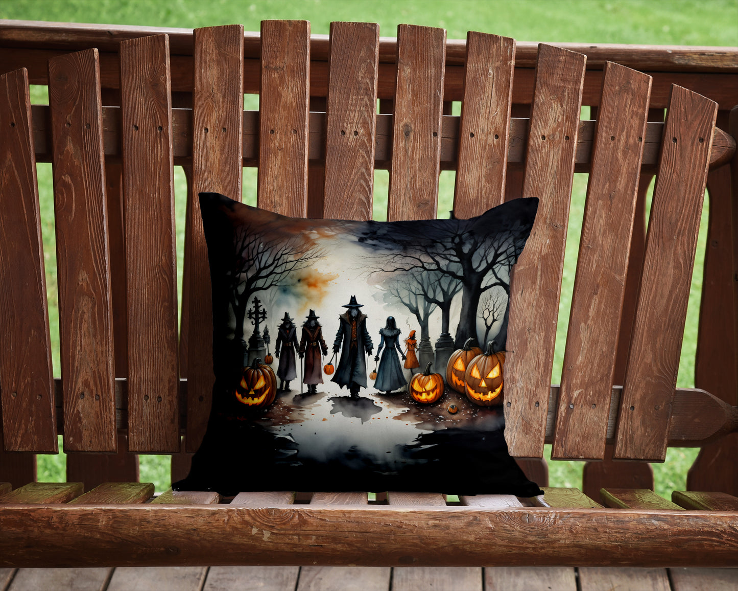 Vampires Spooky Halloween Throw Pillow