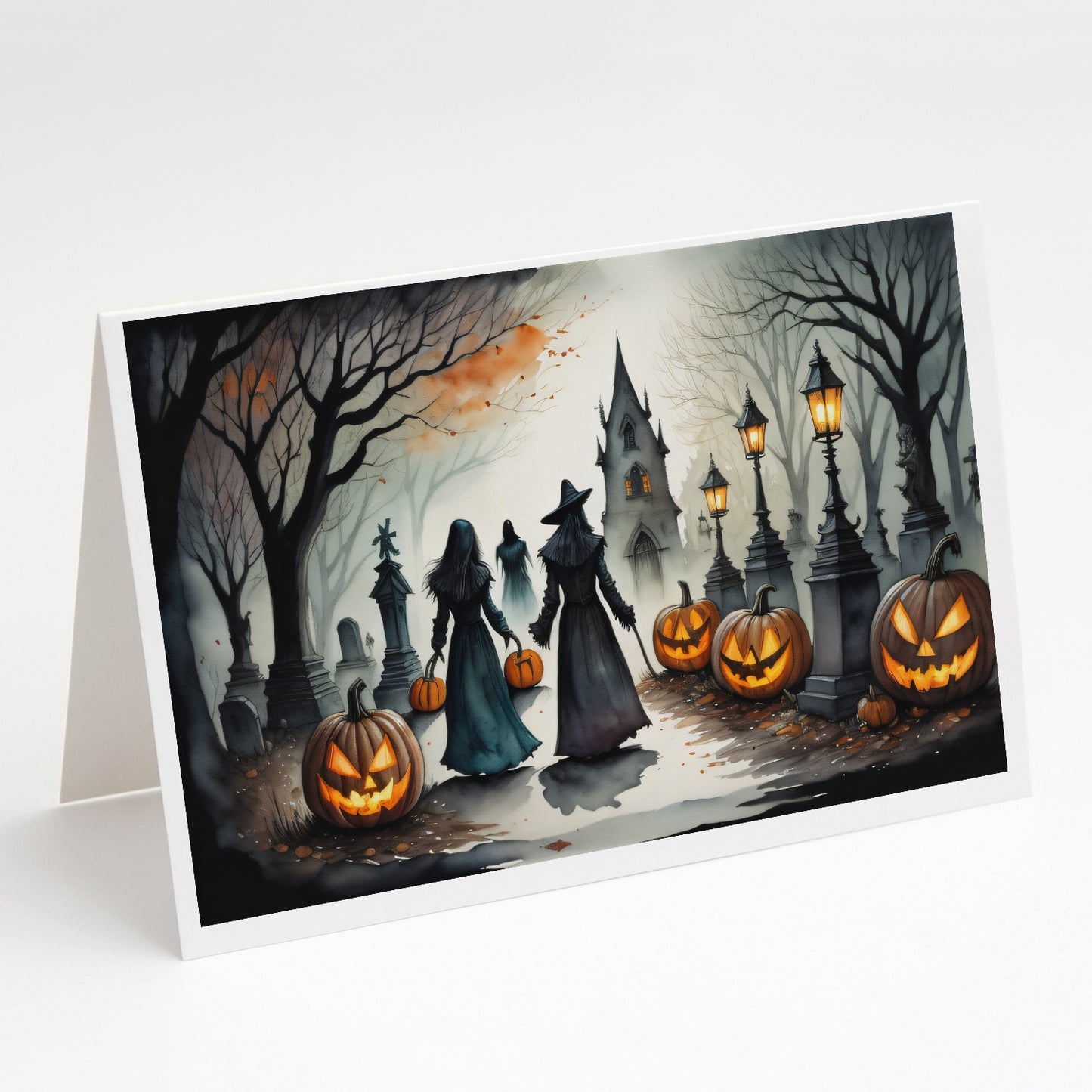 Buy this Vampires Spooky Halloween Greeting Cards Pack of 8