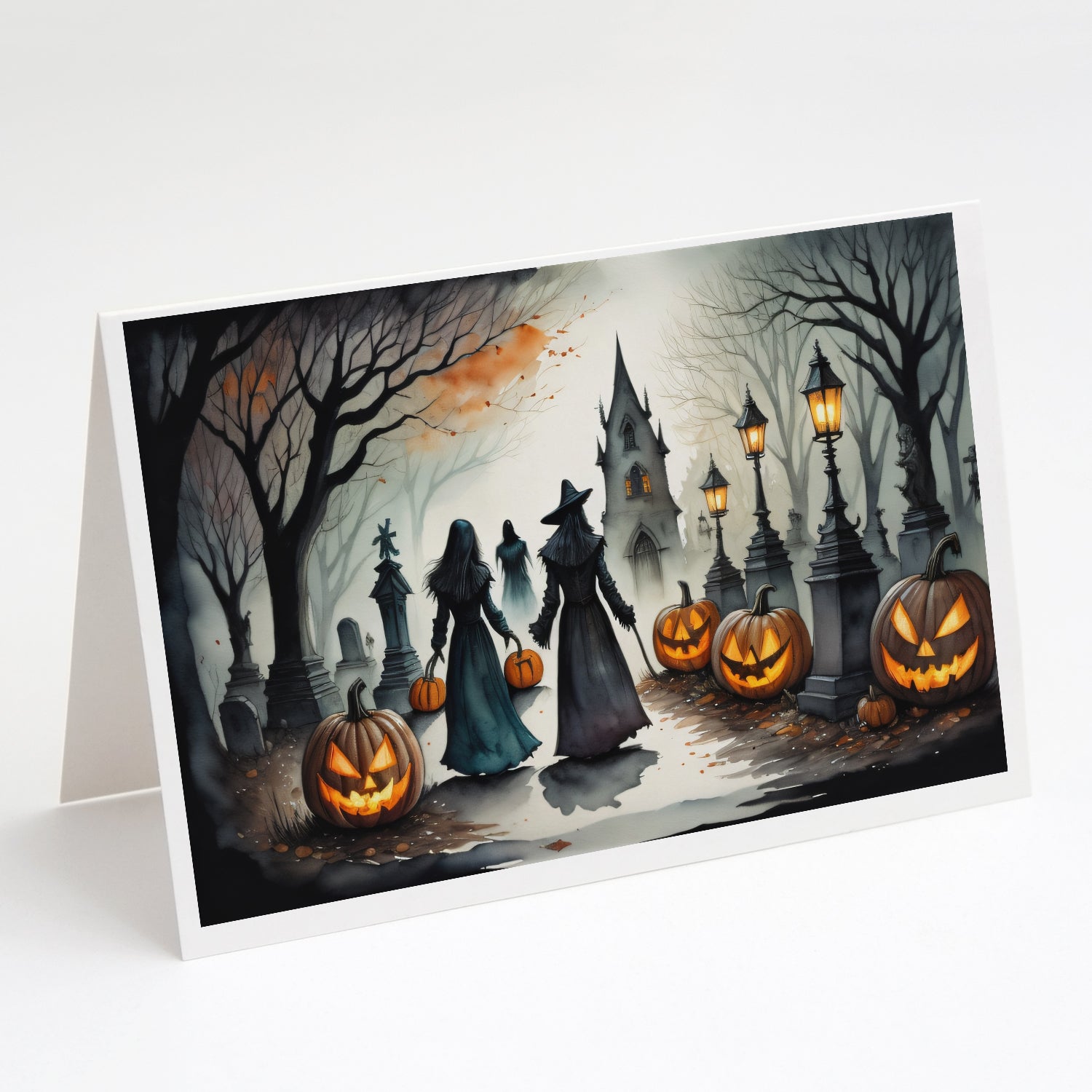 Buy this Vampires Spooky Halloween Greeting Cards Pack of 8