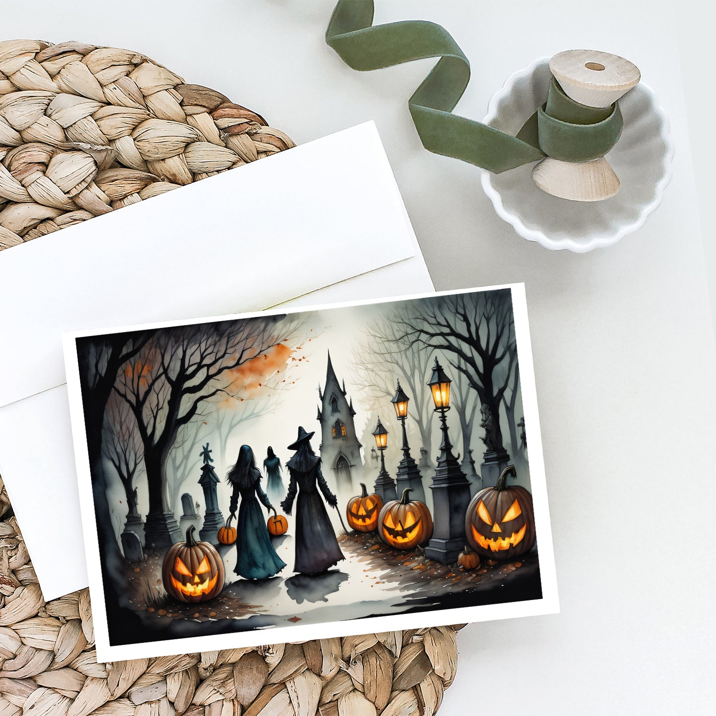 Vampires Spooky Halloween Greeting Cards Pack of 8