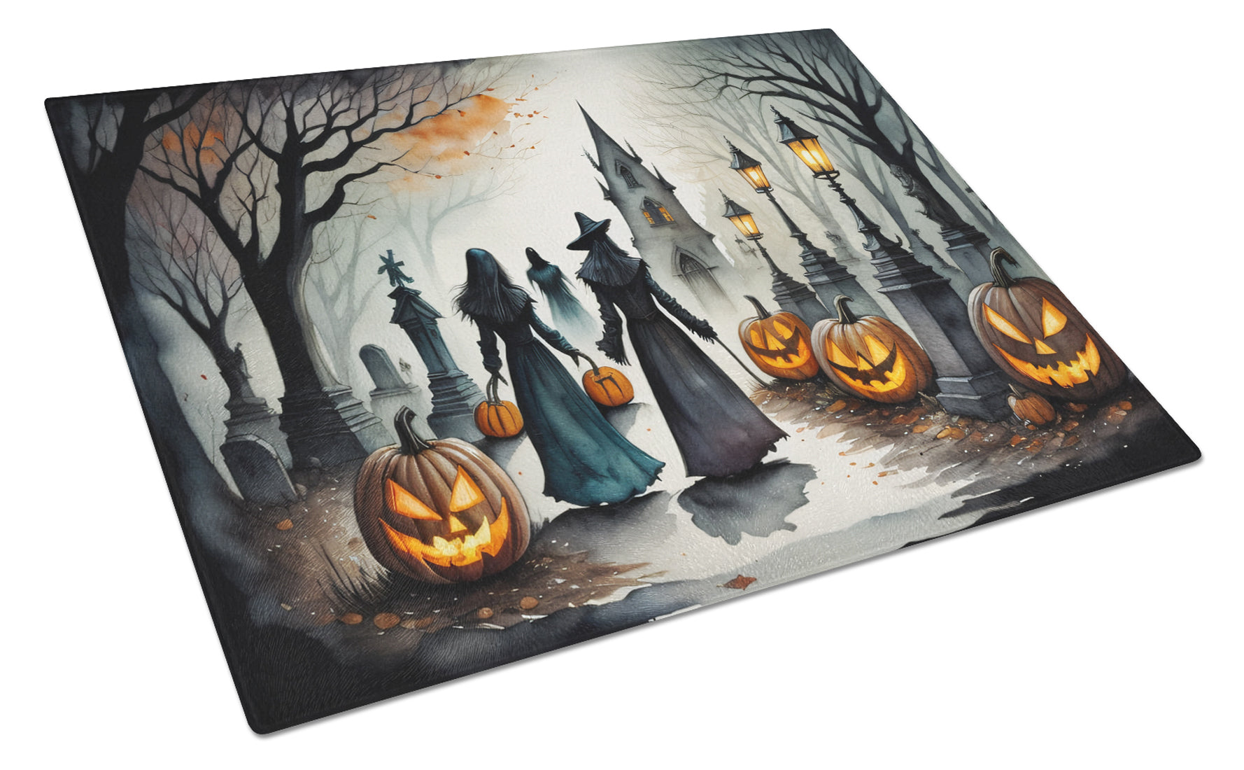 Buy this Vampires Spooky Halloween Glass Cutting Board