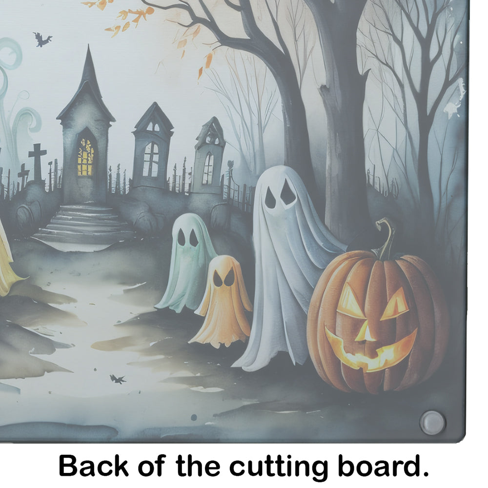 Ghosts Spooky Halloween Glass Cutting Board