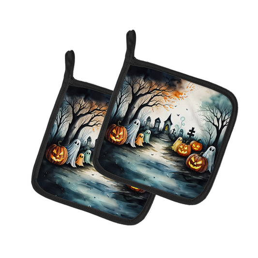 Buy this Ghosts Spooky Halloween Pair of Pot Holders