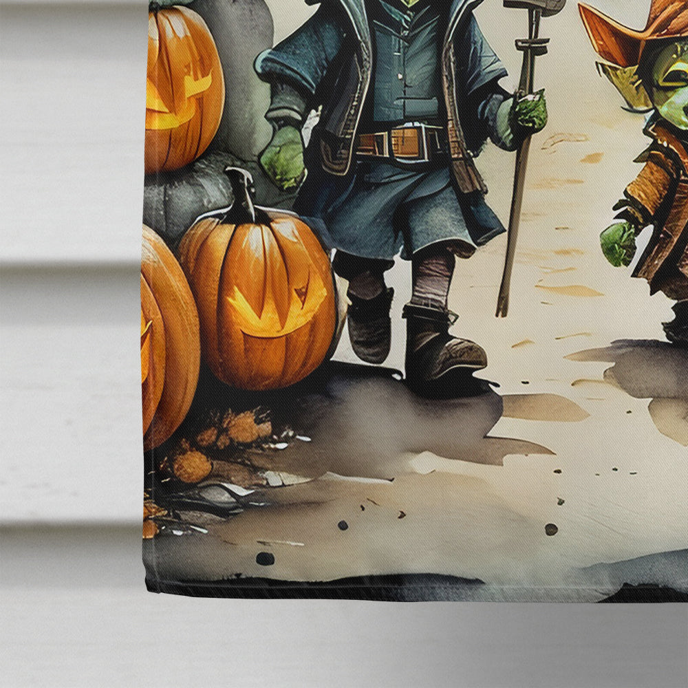 Goblins Spooky Halloween House Flag