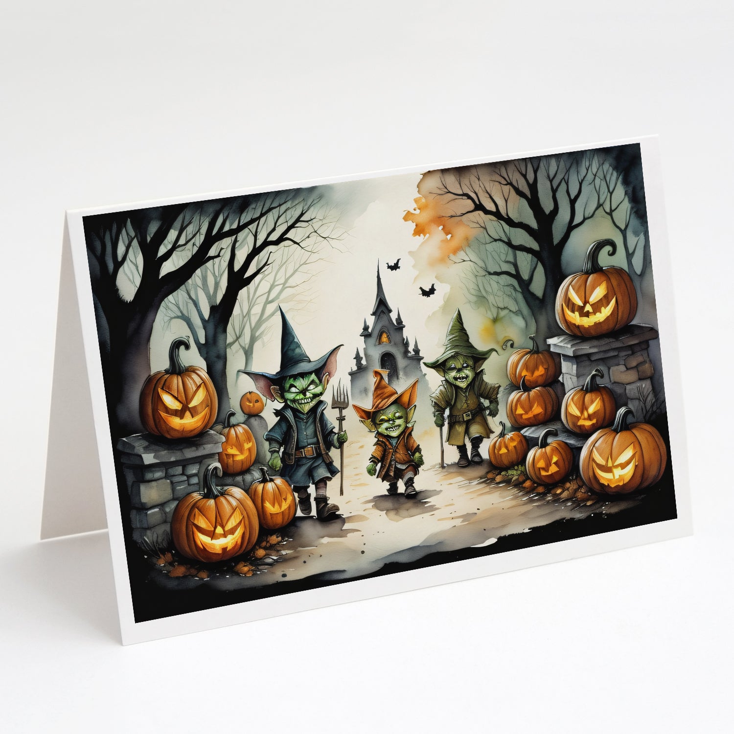 Buy this Goblins Spooky Halloween Greeting Cards Pack of 8