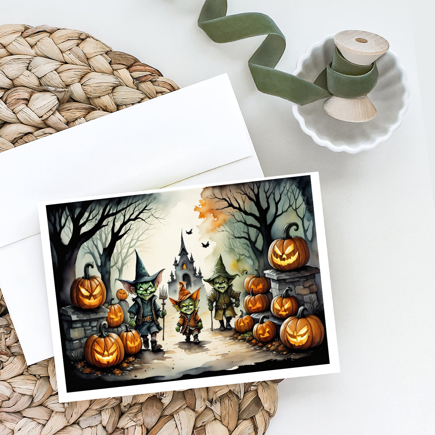 Goblins Spooky Halloween Greeting Cards Pack of 8