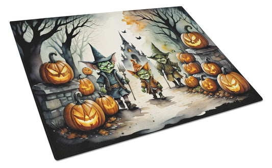 Buy this Goblins Spooky Halloween Glass Cutting Board