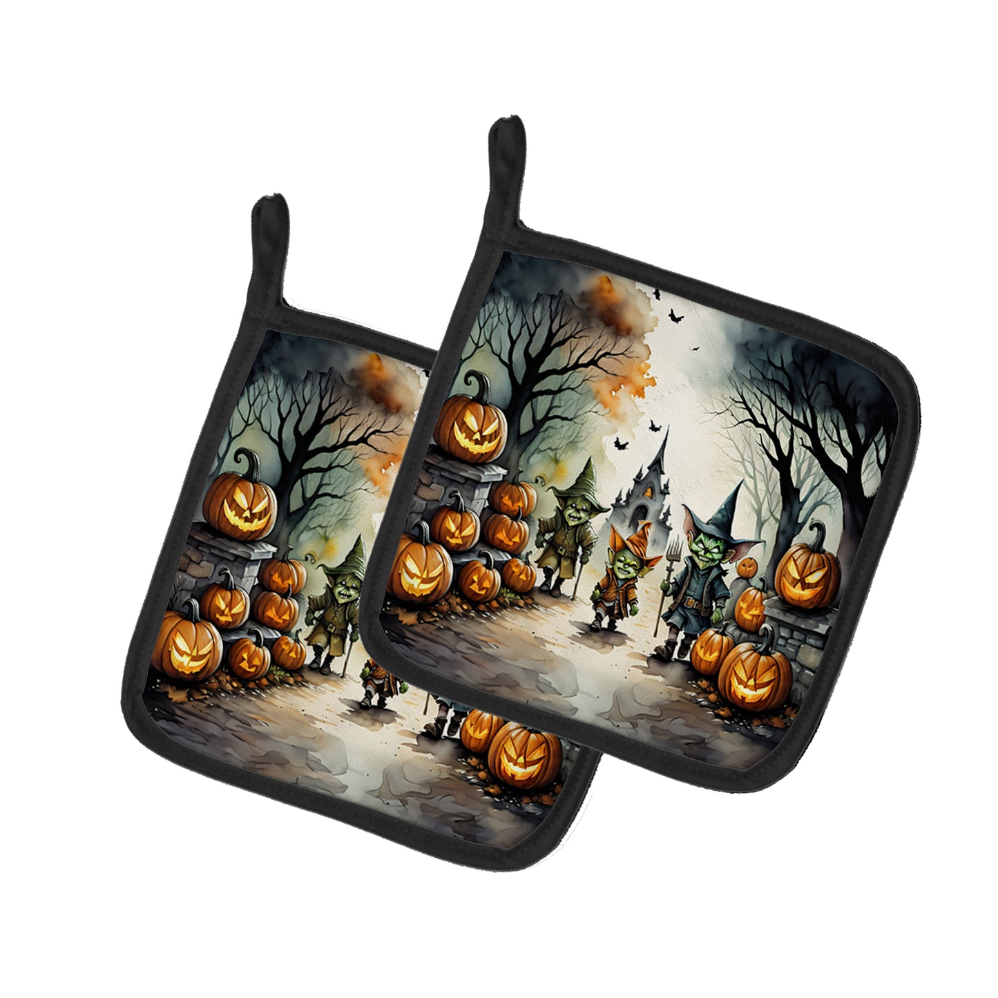Buy this Goblins Spooky Halloween Pair of Pot Holders