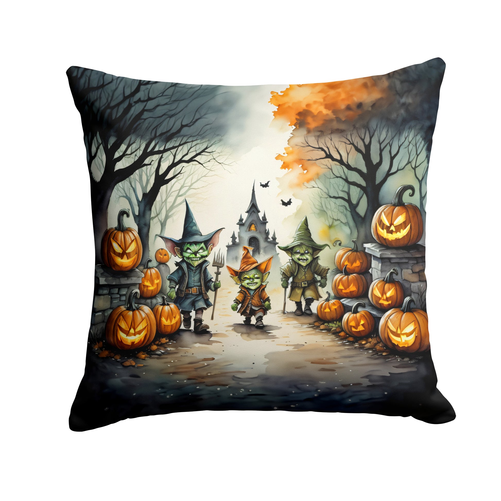 Buy this Goblins Spooky Halloween Throw Pillow