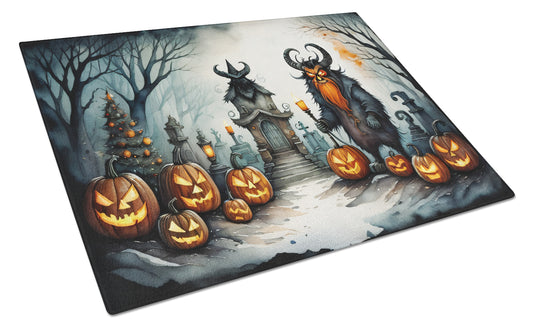 Buy this Krampus The Christmas Demon Spooky Halloween Glass Cutting Board