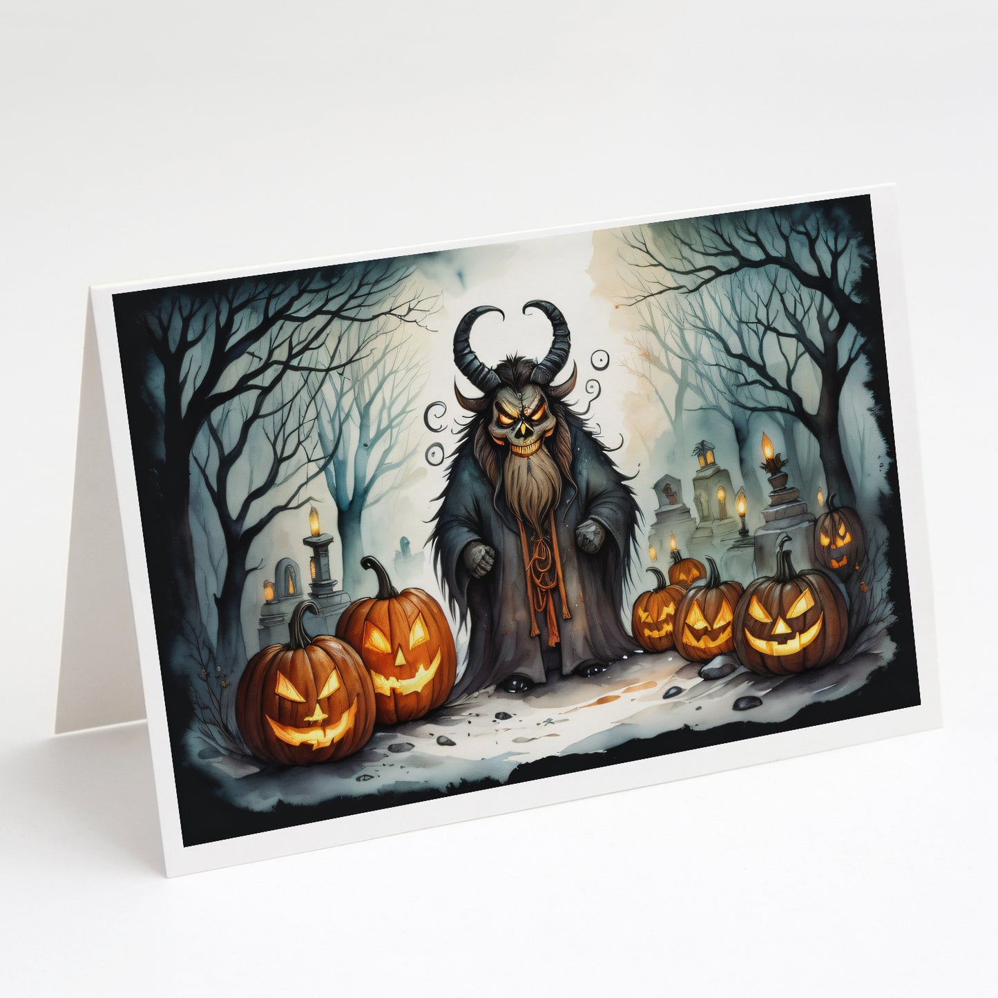 Buy this Krampus The Christmas Demon Spooky Halloween Greeting Cards Pack of 8