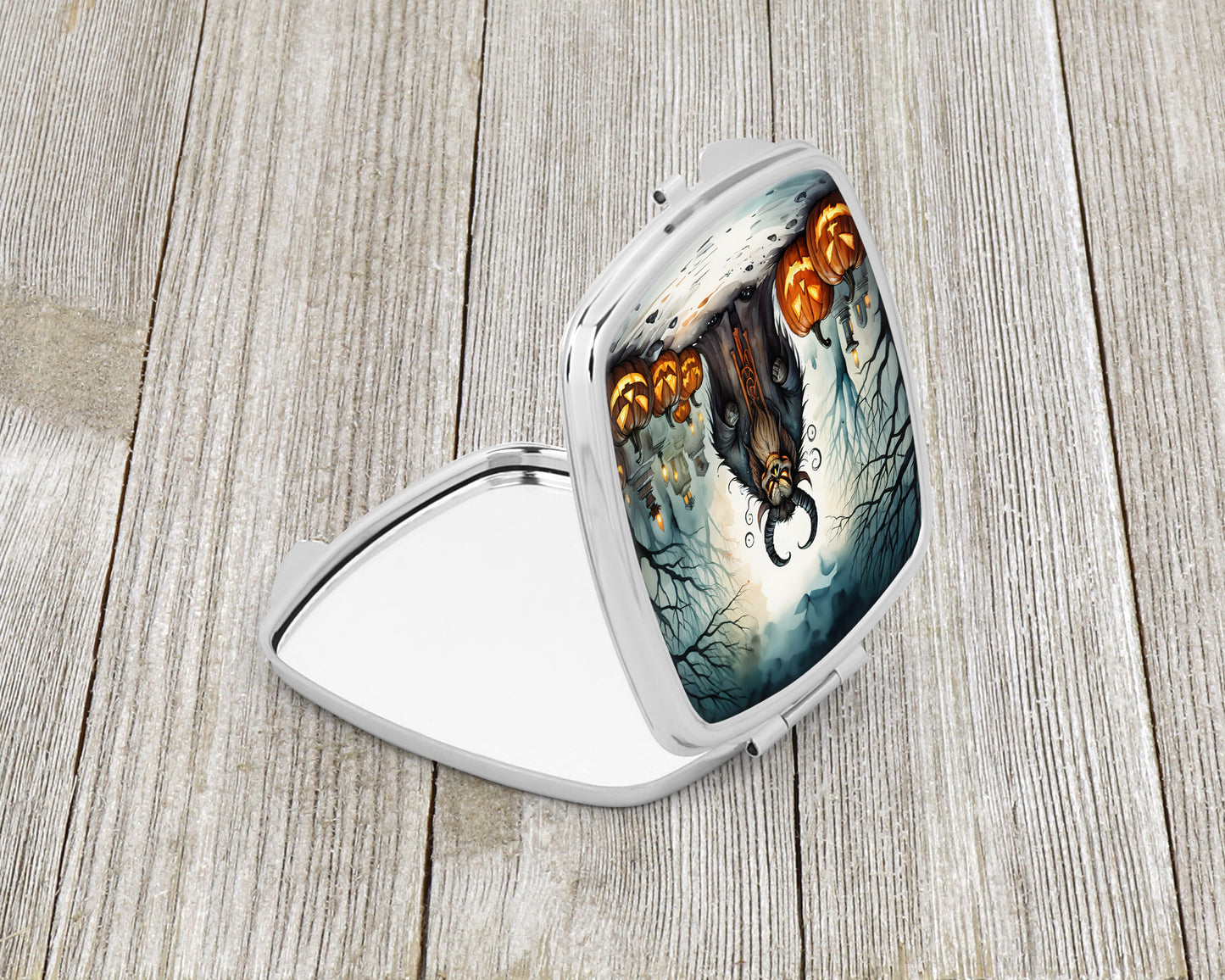 Krampus The Christmas Demon Spooky Halloween Compact Mirror