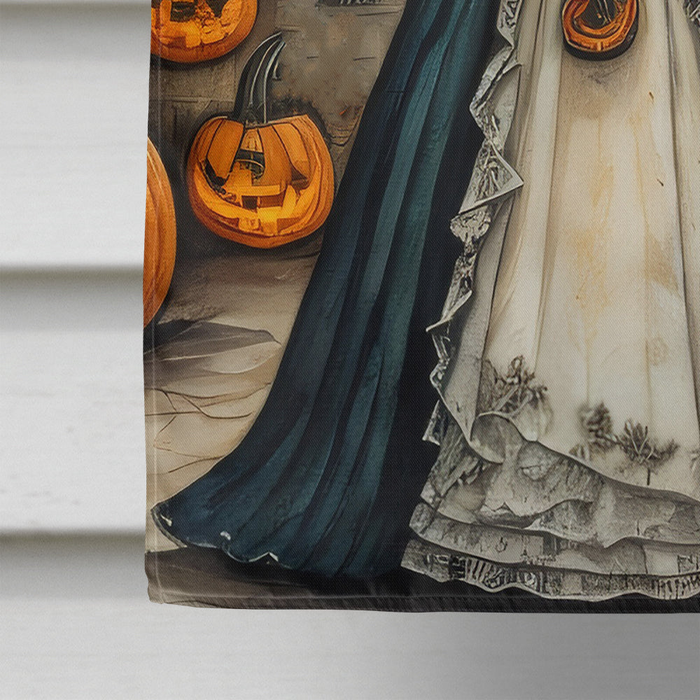 La Catrina Skeleton Spooky Halloween House Flag