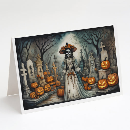 Buy this La Catrina Skeleton Spooky Halloween Greeting Cards Pack of 8