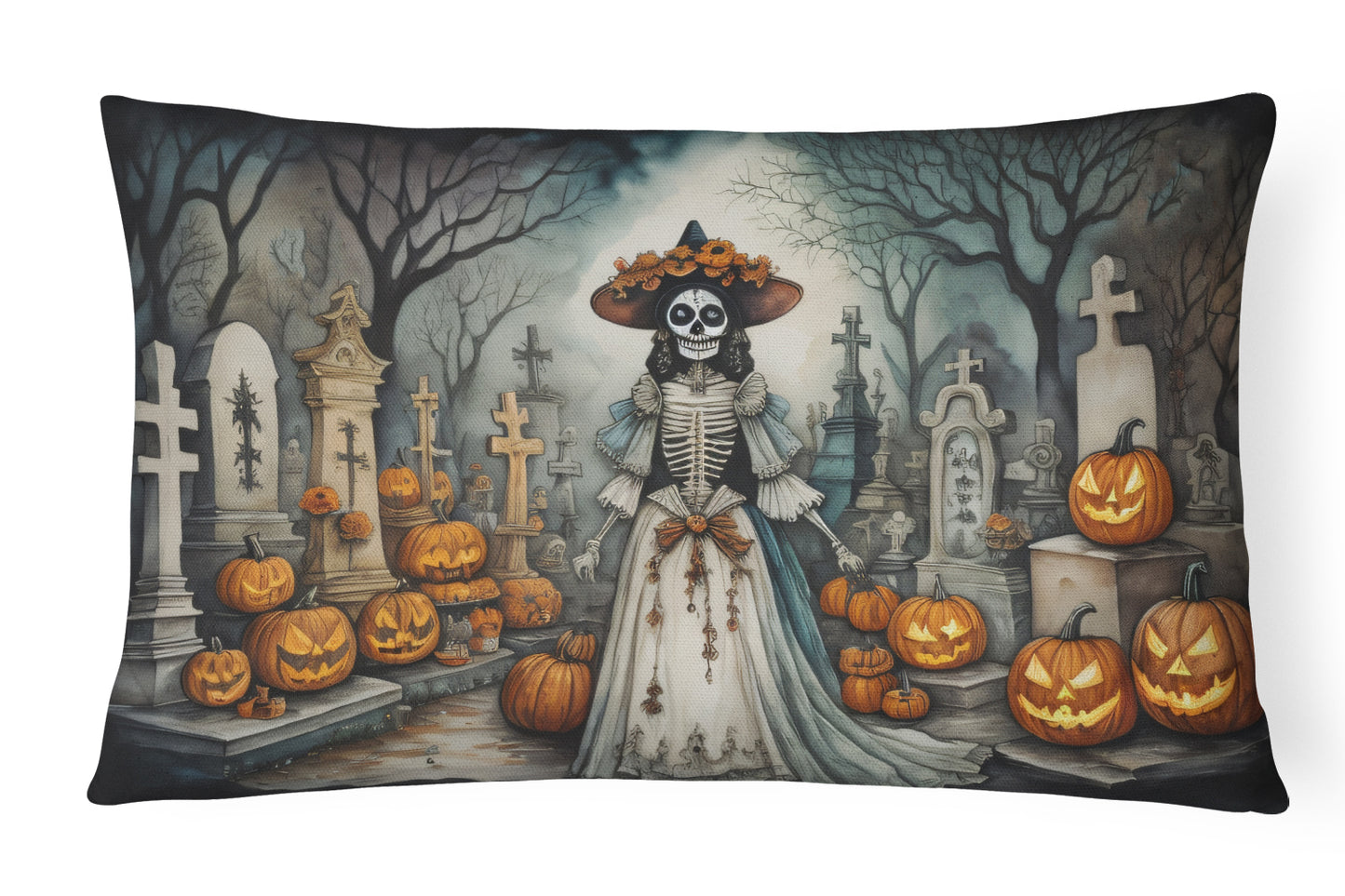 Buy this La Catrina Skeleton Spooky Halloween Throw Pillow