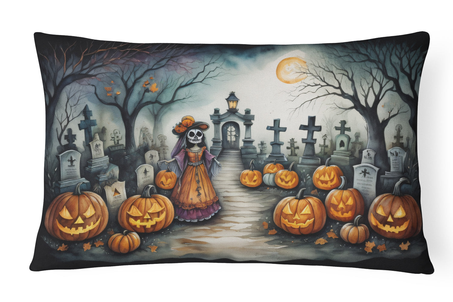 Buy this La Catrina Skeleton Spooky Halloween Throw Pillow