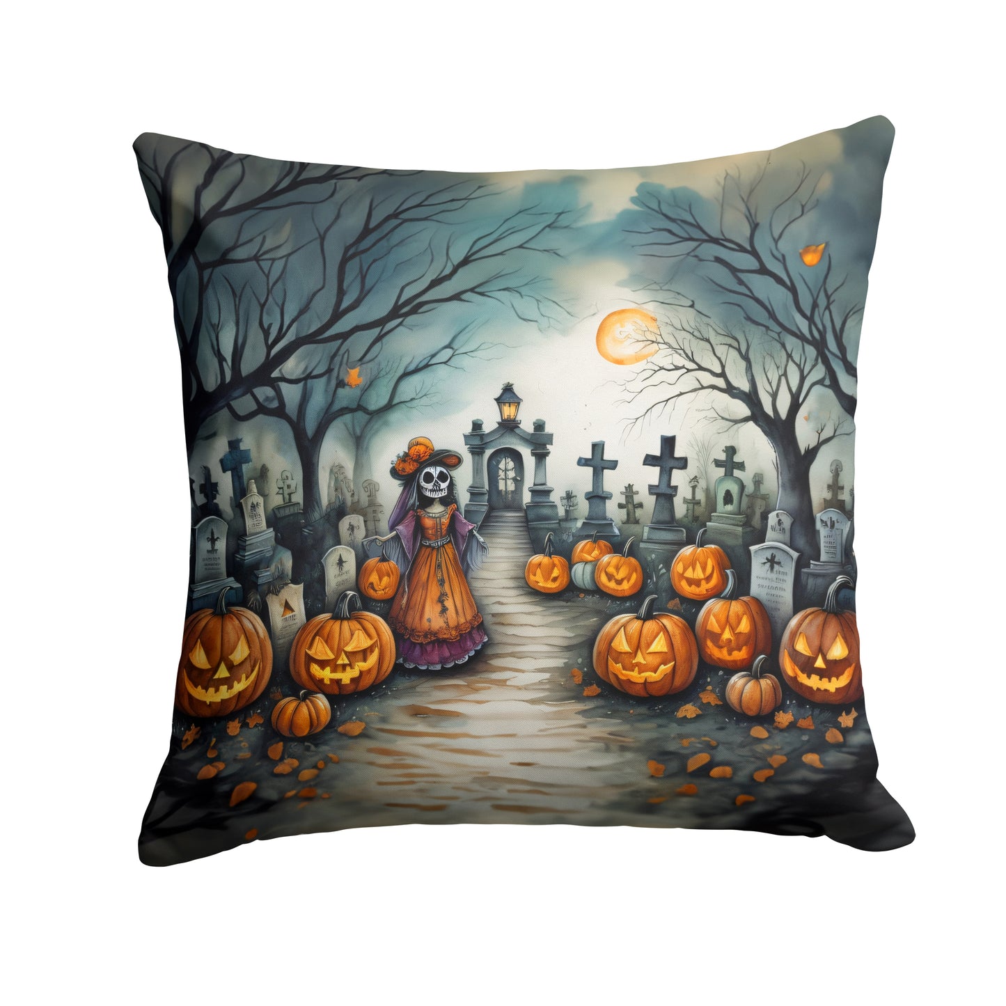 Buy this La Catrina Skeleton Spooky Halloween Throw Pillow