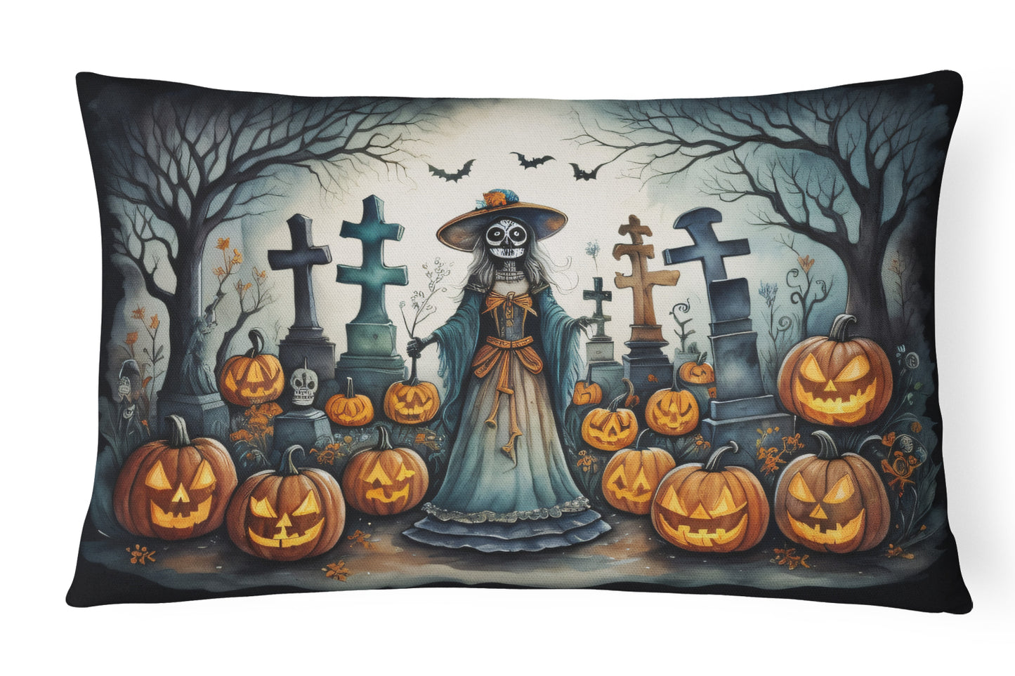 Buy this La Catrina Skeleton Spooky Halloween Throw Pillow