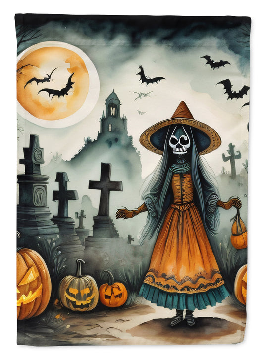 Buy this La Llorona Skeleton Spooky Halloween Garden Flag