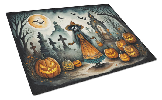 Buy this La Llorona Skeleton Spooky Halloween Glass Cutting Board