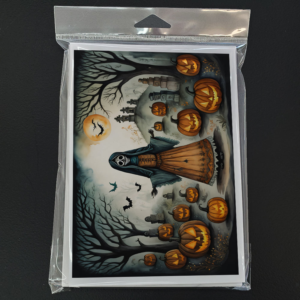 La Llorona Skeleton Spooky Halloween Greeting Cards Pack of 8