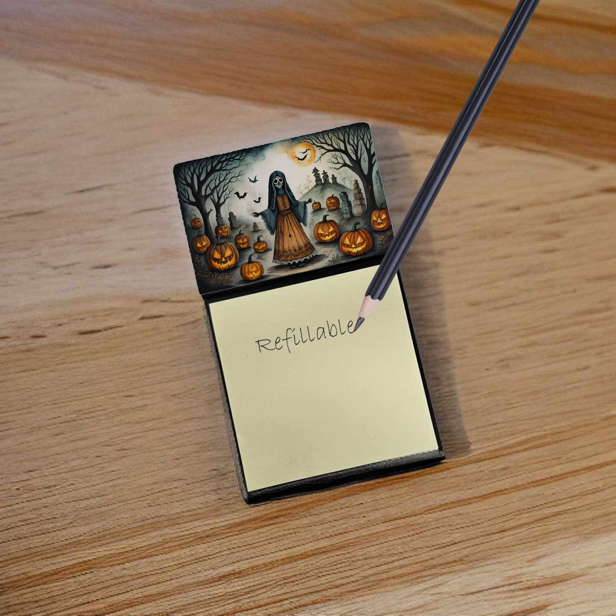 La Llorona Skeleton Spooky Halloween Sticky Note Holder
