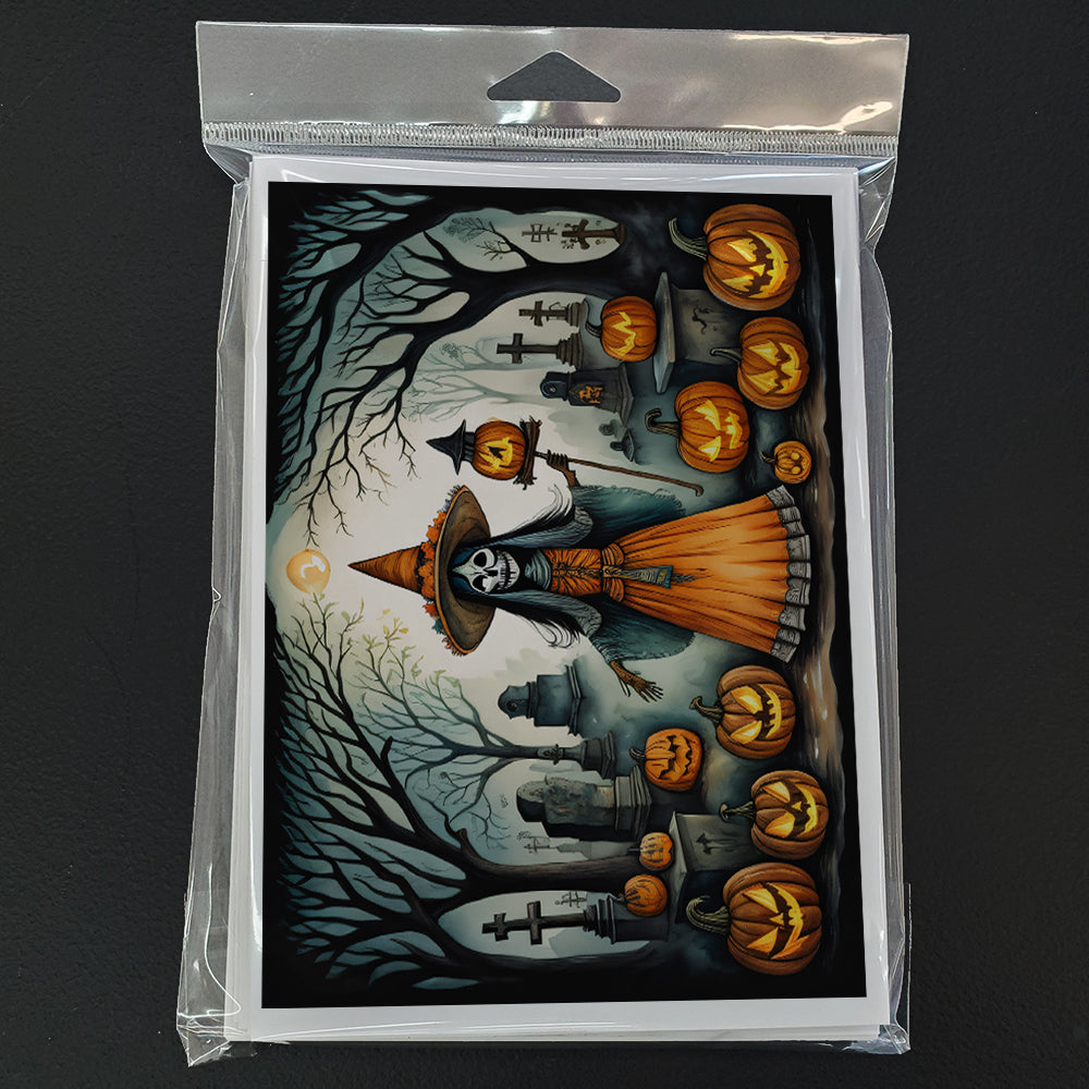 La Llorona Skeleton Spooky Halloween Greeting Cards Pack of 8