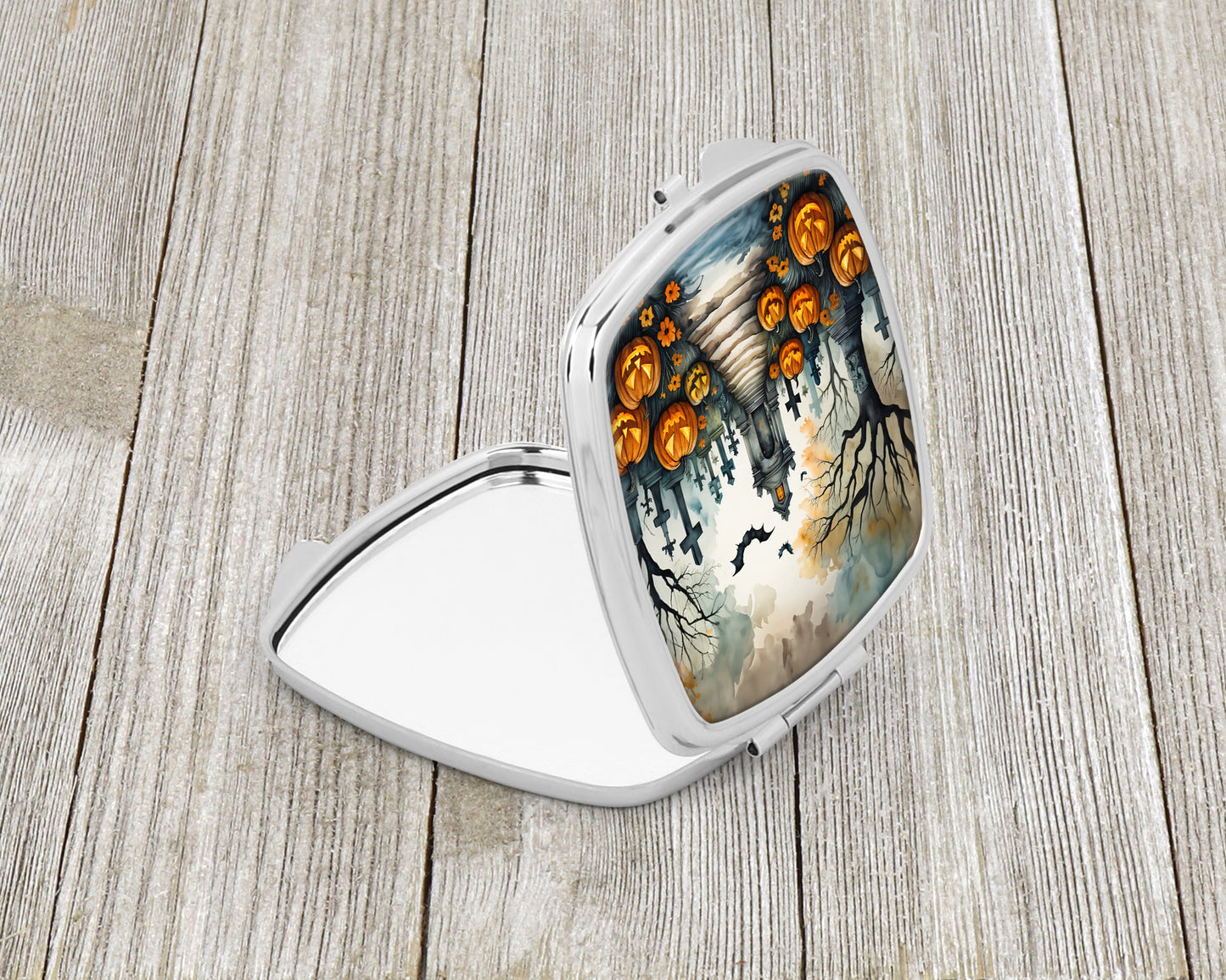 Marigold Spooky Halloween Compact Mirror