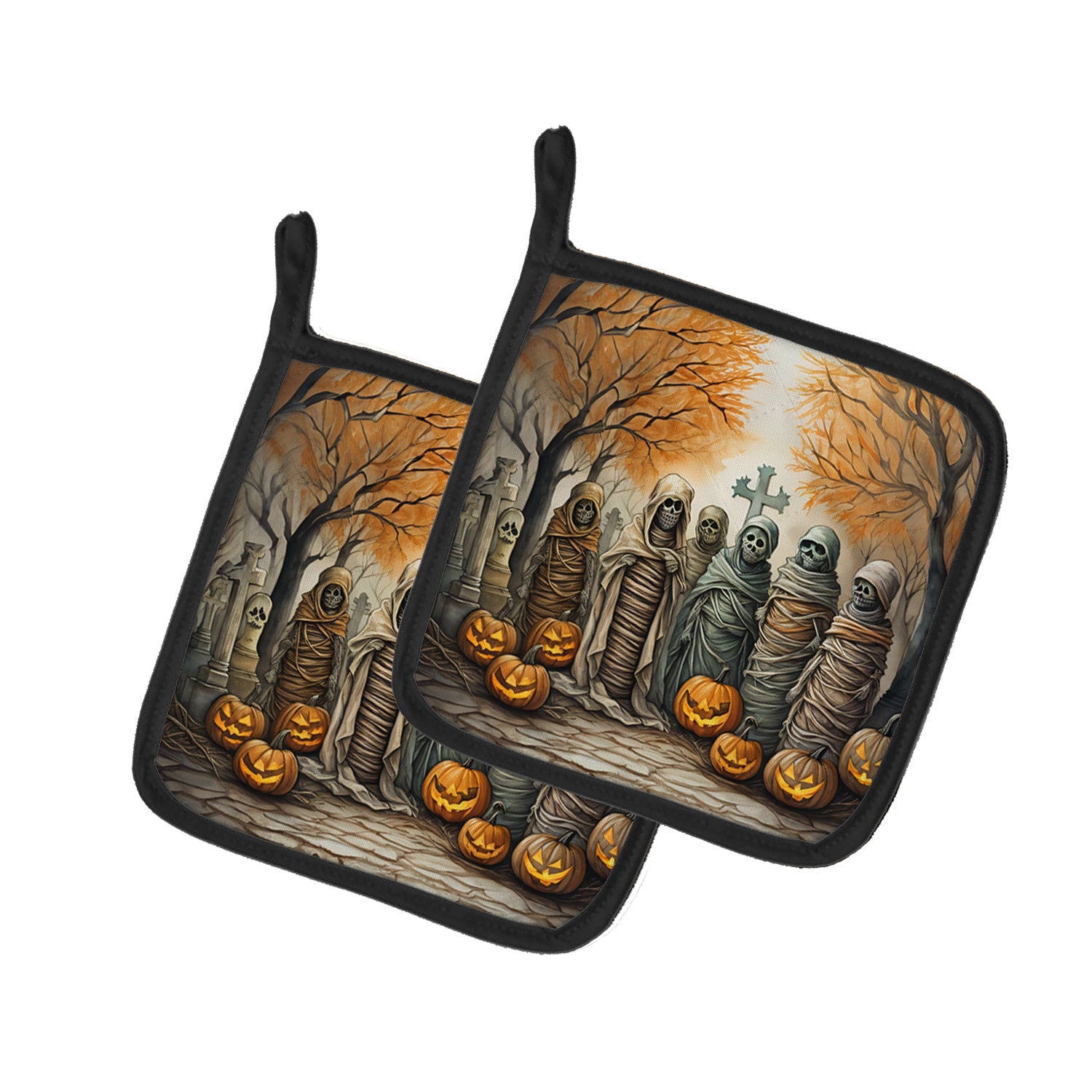 Buy this Mummies Spooky Halloween Pair of Pot Holders