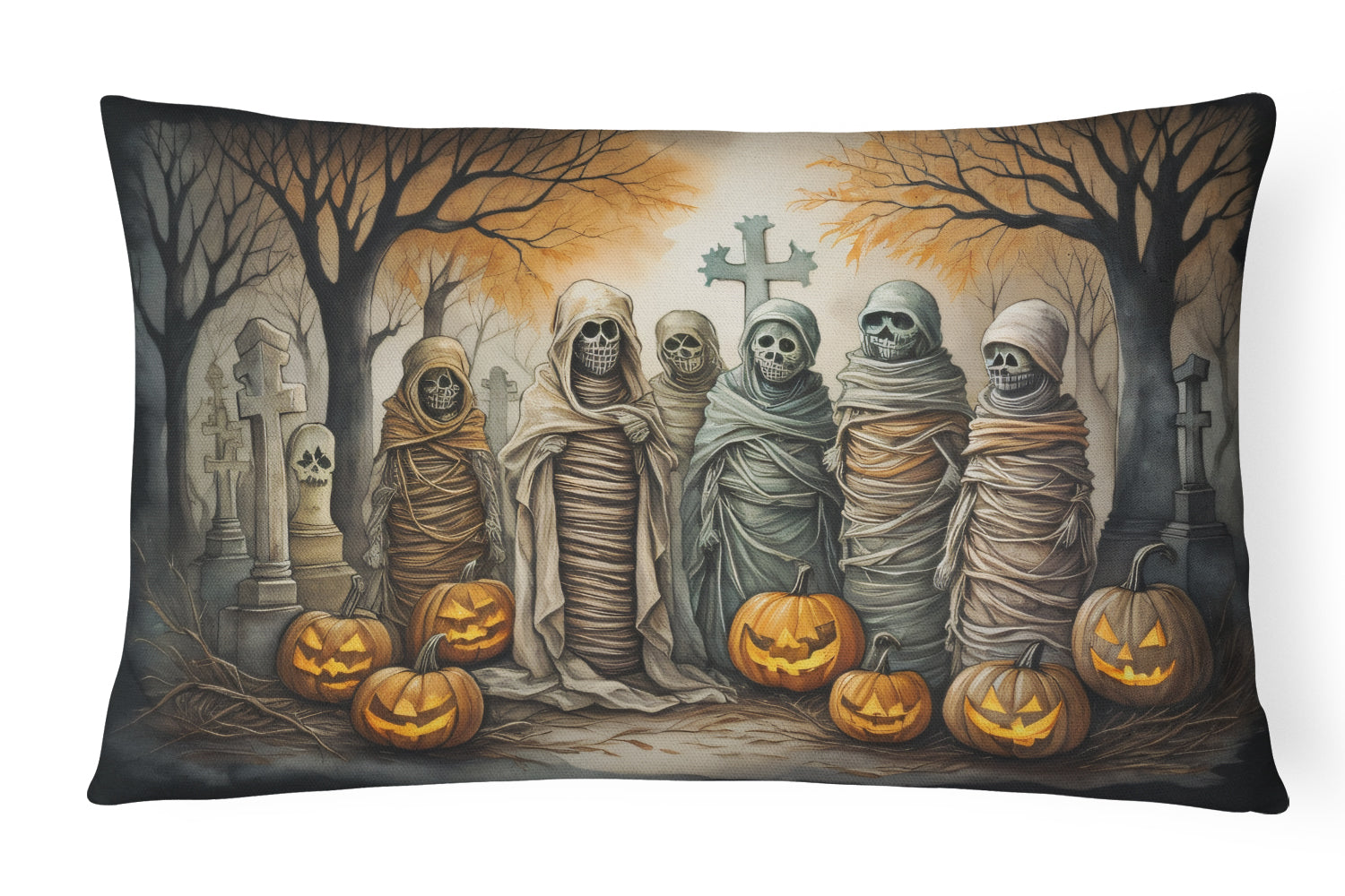 Buy this Mummies Spooky Halloween Throw Pillow