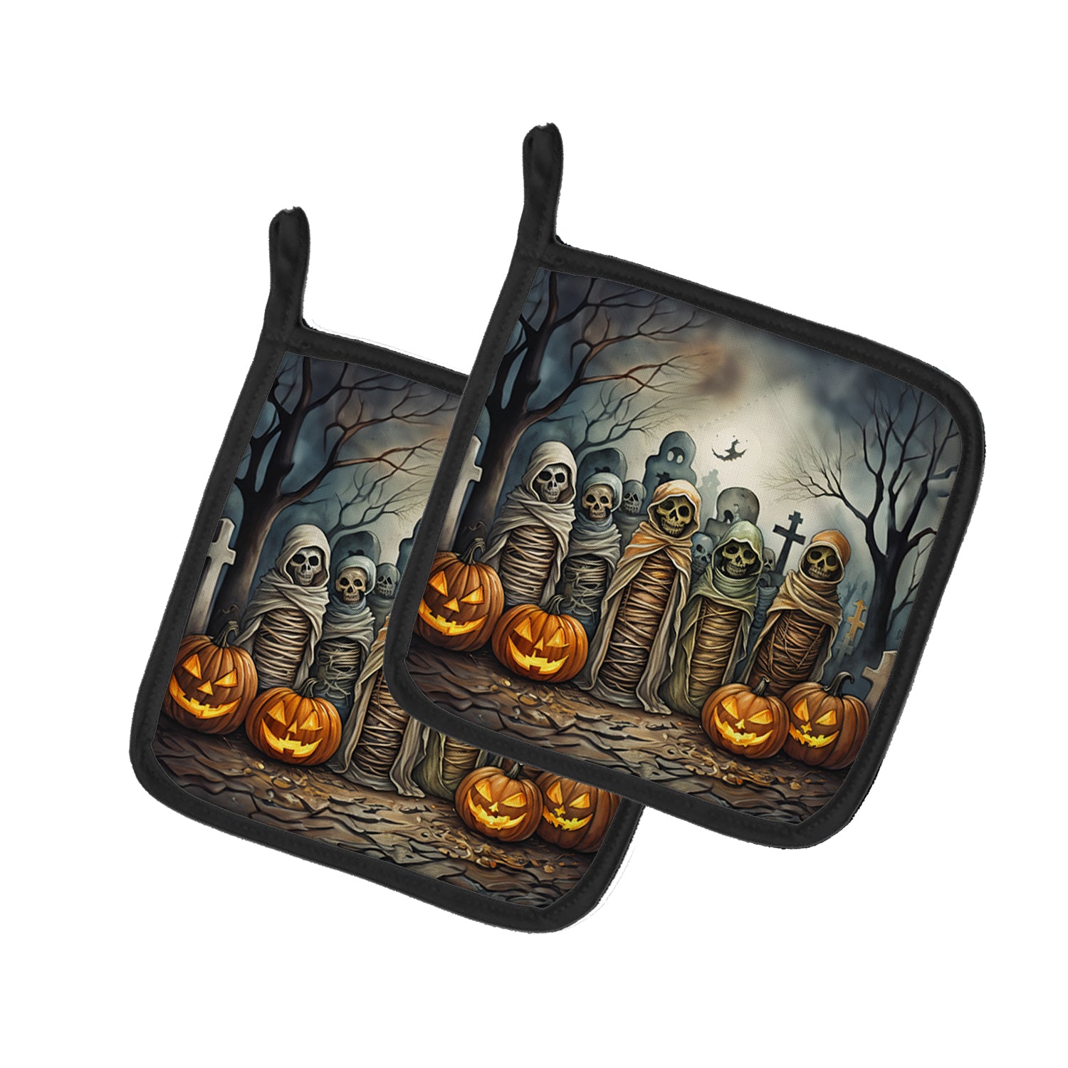 Buy this Mummies Spooky Halloween Pair of Pot Holders