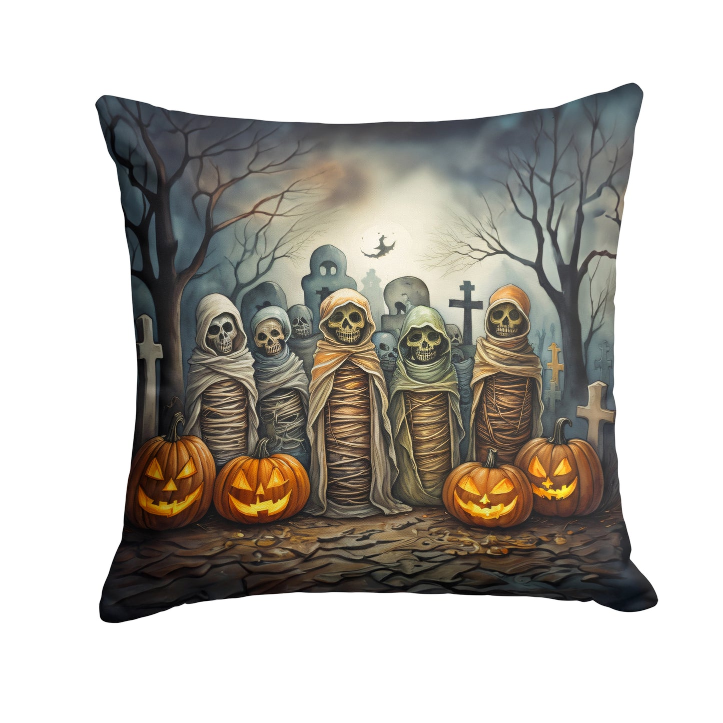 Buy this Mummies Spooky Halloween Throw Pillow