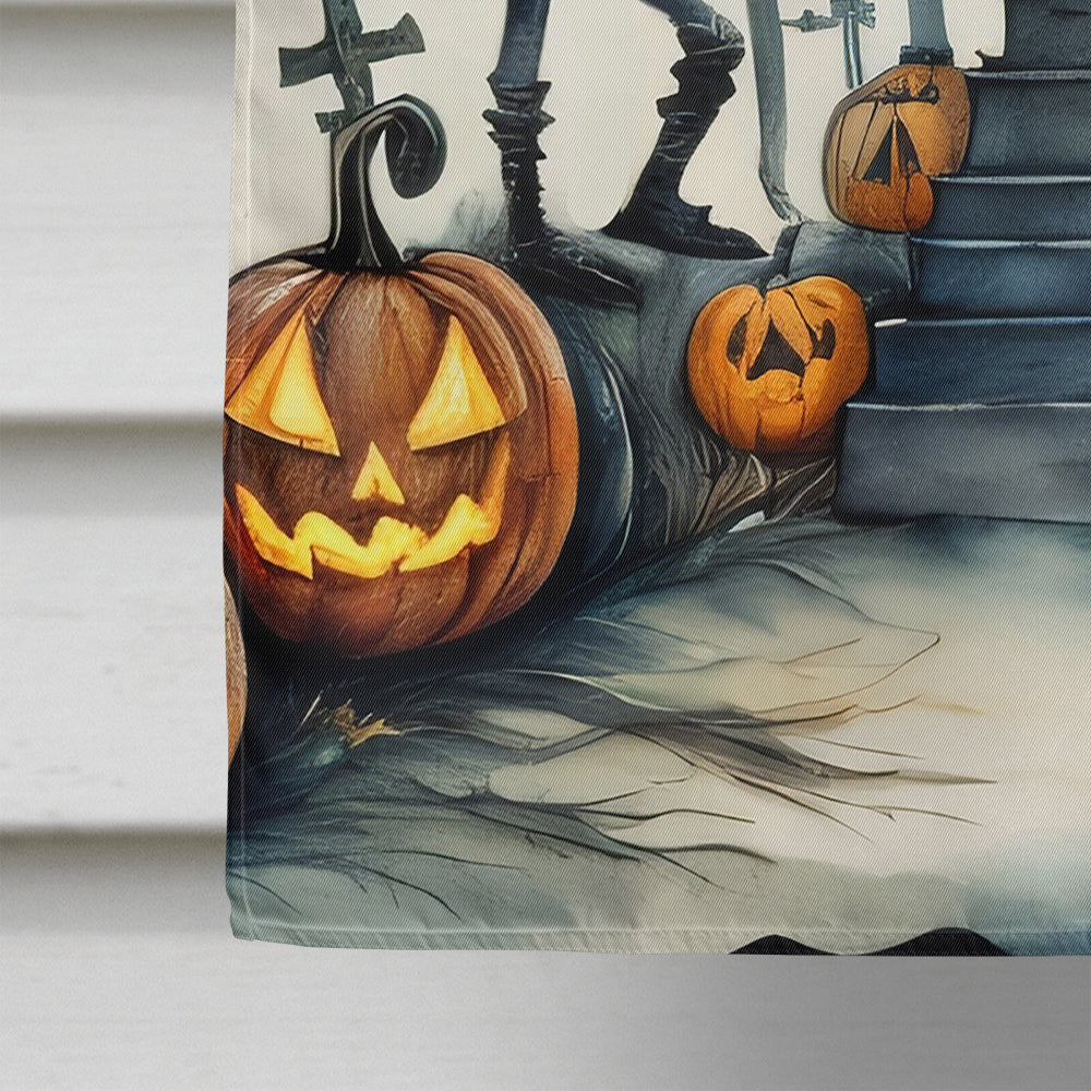 Mariachi Skeleton Band Spooky Halloween House Flag