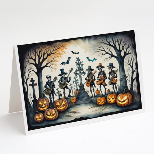 Buy this Mariachi Skeleton Band Spooky Halloween Greeting Cards Pack of 8