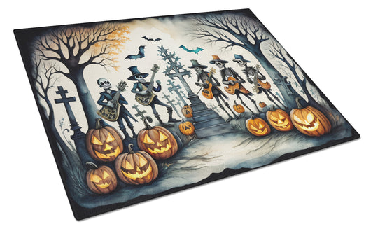 Buy this Mariachi Skeleton Band Spooky Halloween Glass Cutting Board