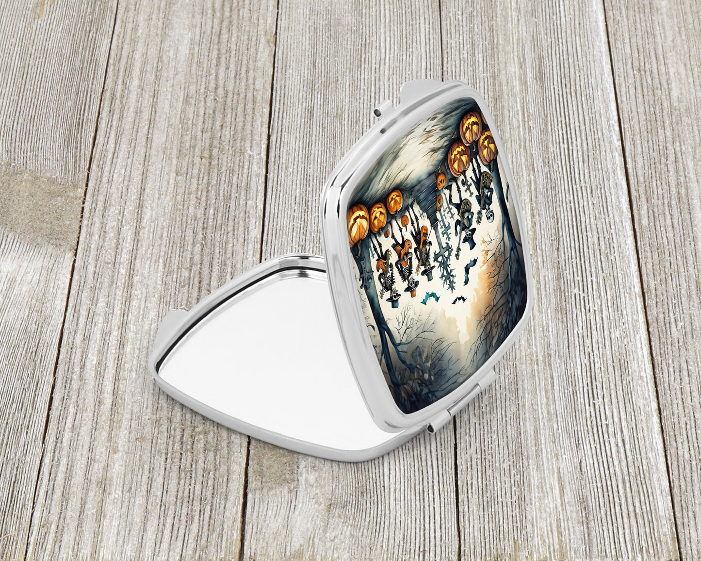 Mariachi Skeleton Band Spooky Halloween Compact Mirror